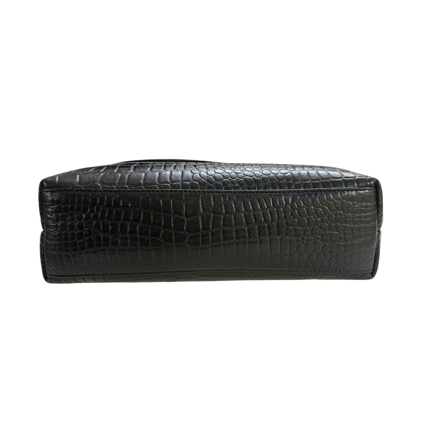 LIDA FASHION Stylish Croc-Embossed Leather Sling Bag for Women | Genuine Leather Crossbody Bag with Adjustable Strap & Spacious Interior | Designer Ladies Shoulder Purse for Travel & Daily Use (Black)