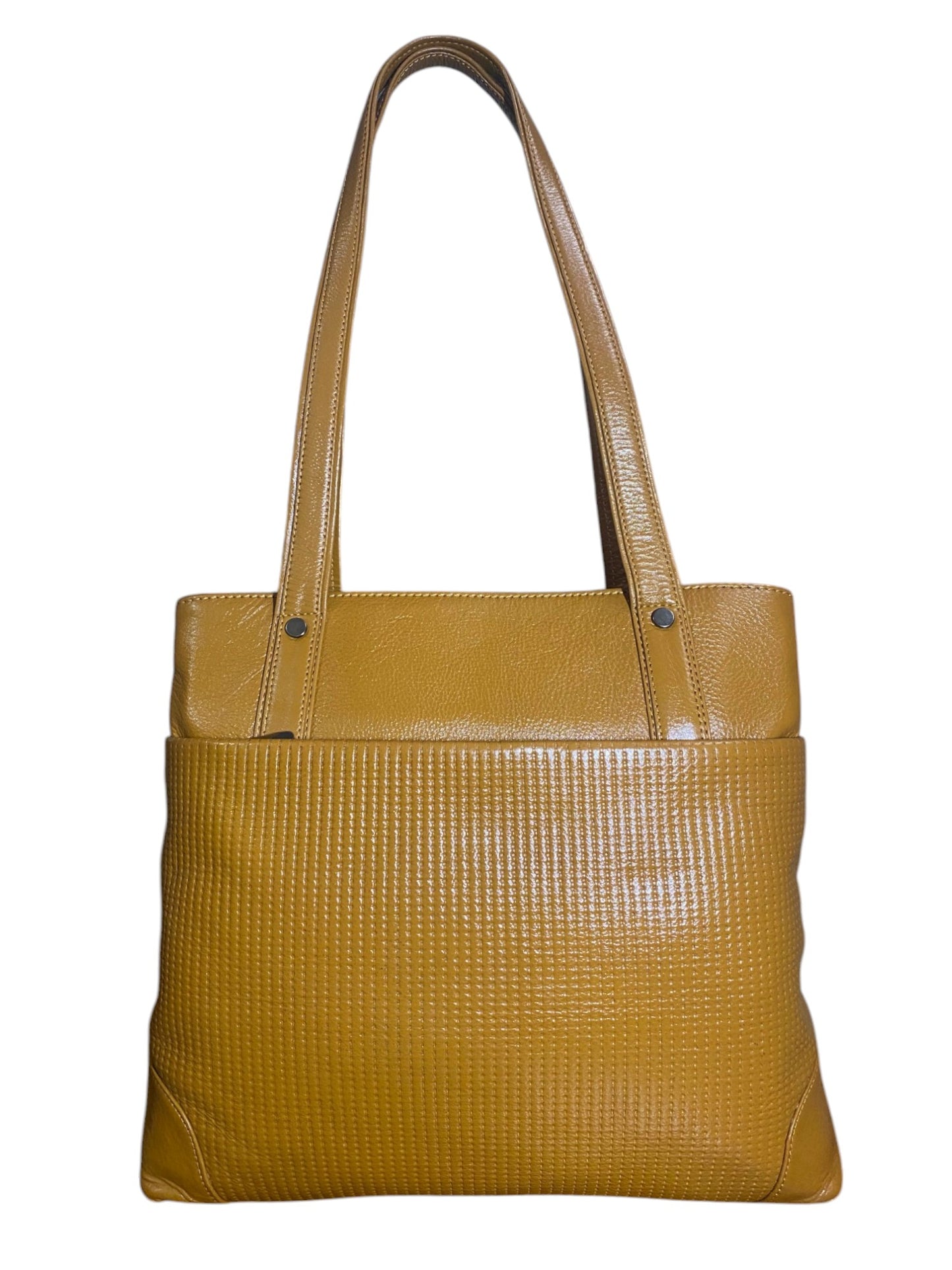 LIDA FASHION Trendy Leather Utility Tote Bag for Women, Tan Brown