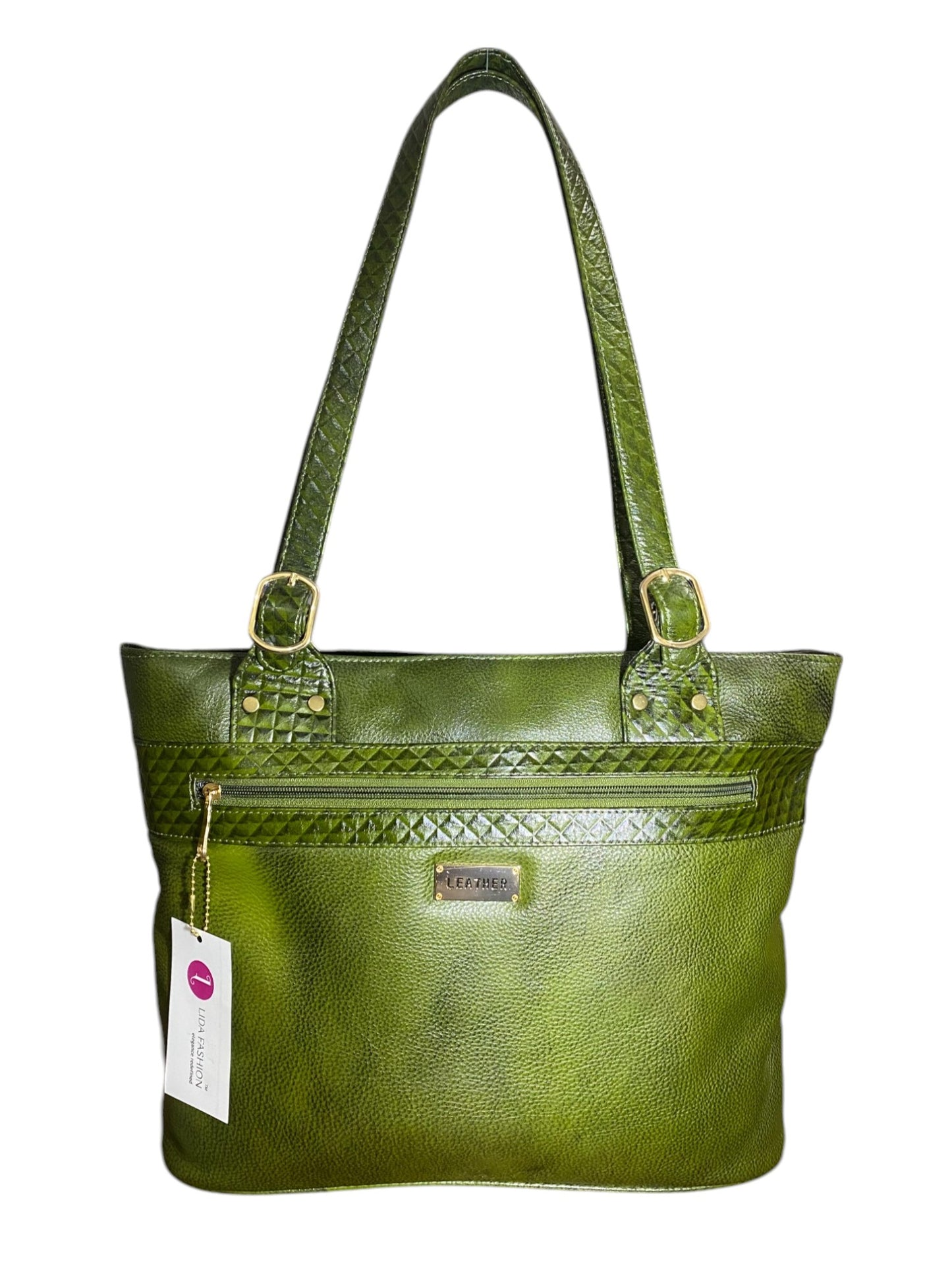 LIDA FASHION Trendy Designer Leather Utility Bag for Women, Green