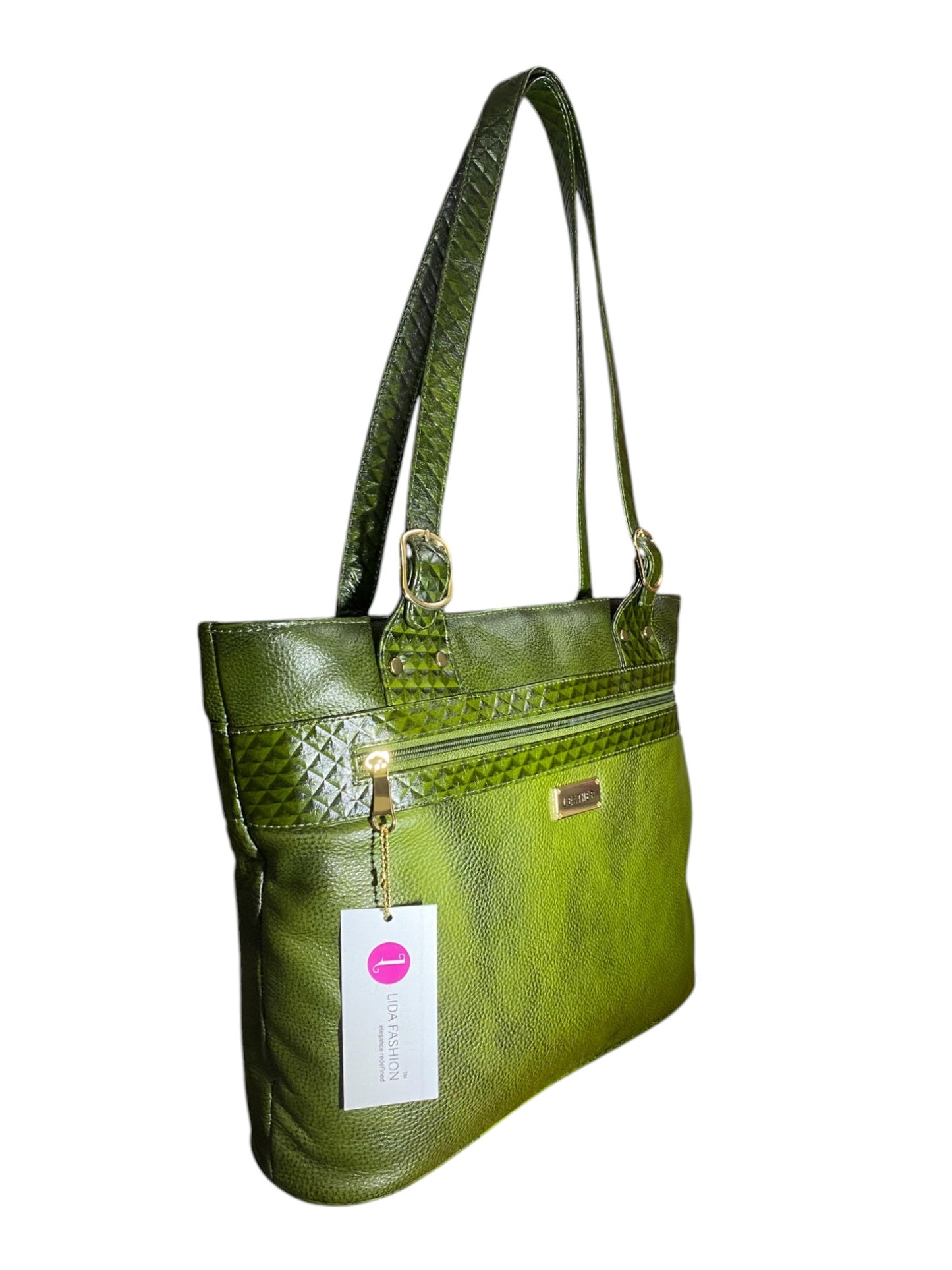 LIDA FASHION Trendy Designer Leather Utility Bag for Women, Green