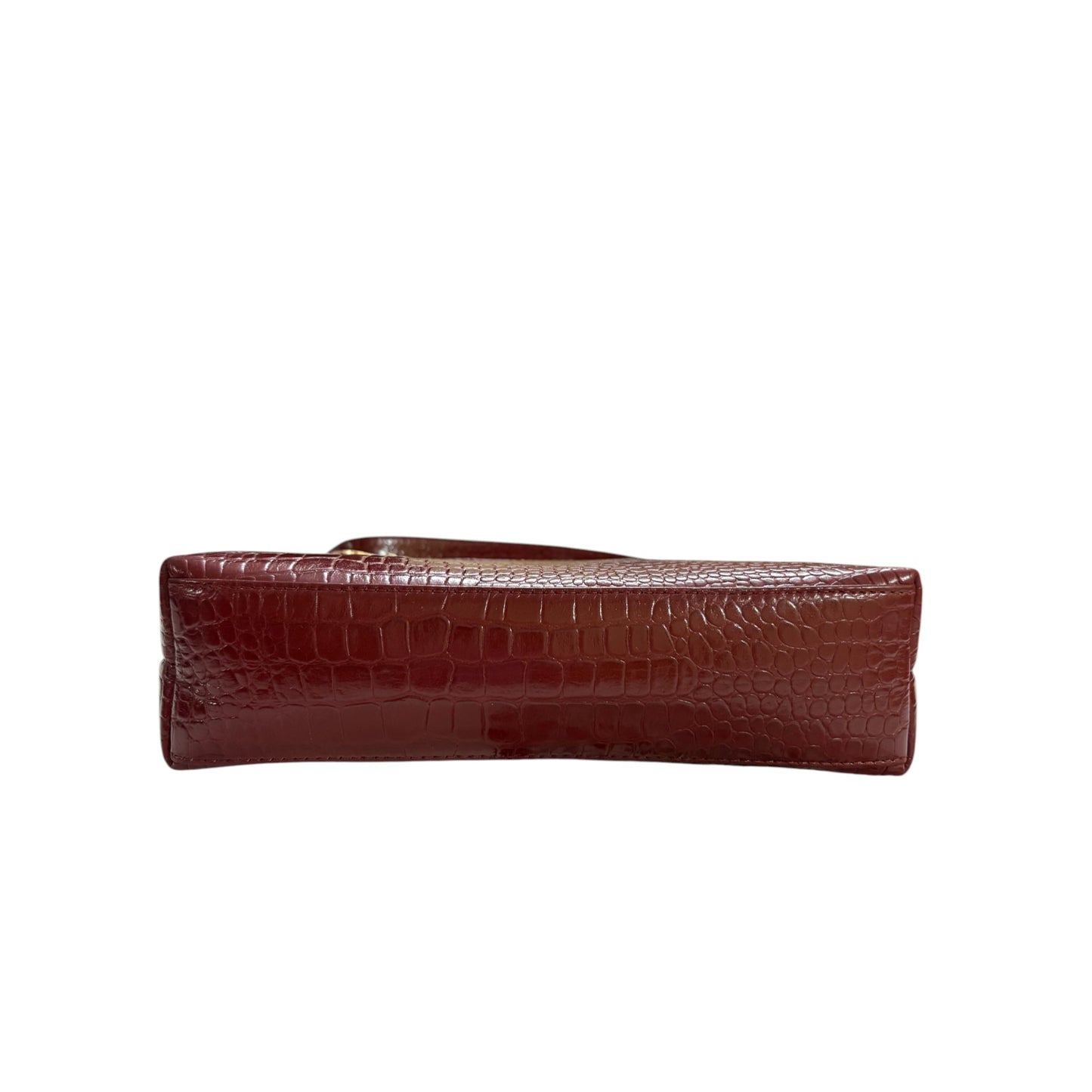 Stylish Croc-Embossed Leather Sling Bag for Women – Maroon Crossbody Purse with Adjustable Strap & Spacious Interior | Genuine Leather Everyday Shoulder Bag for Work, Travel & Casual Use (Maroon)