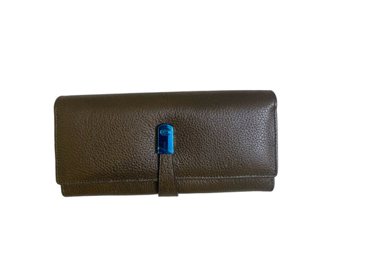 Leather stylish hand wallet for ladies - lisbon brown